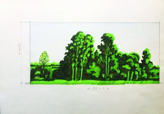 Cen&aacute;rio (segundo plano) para a pe&ccedil;a de August Strindberg Menina J&uacute;lia