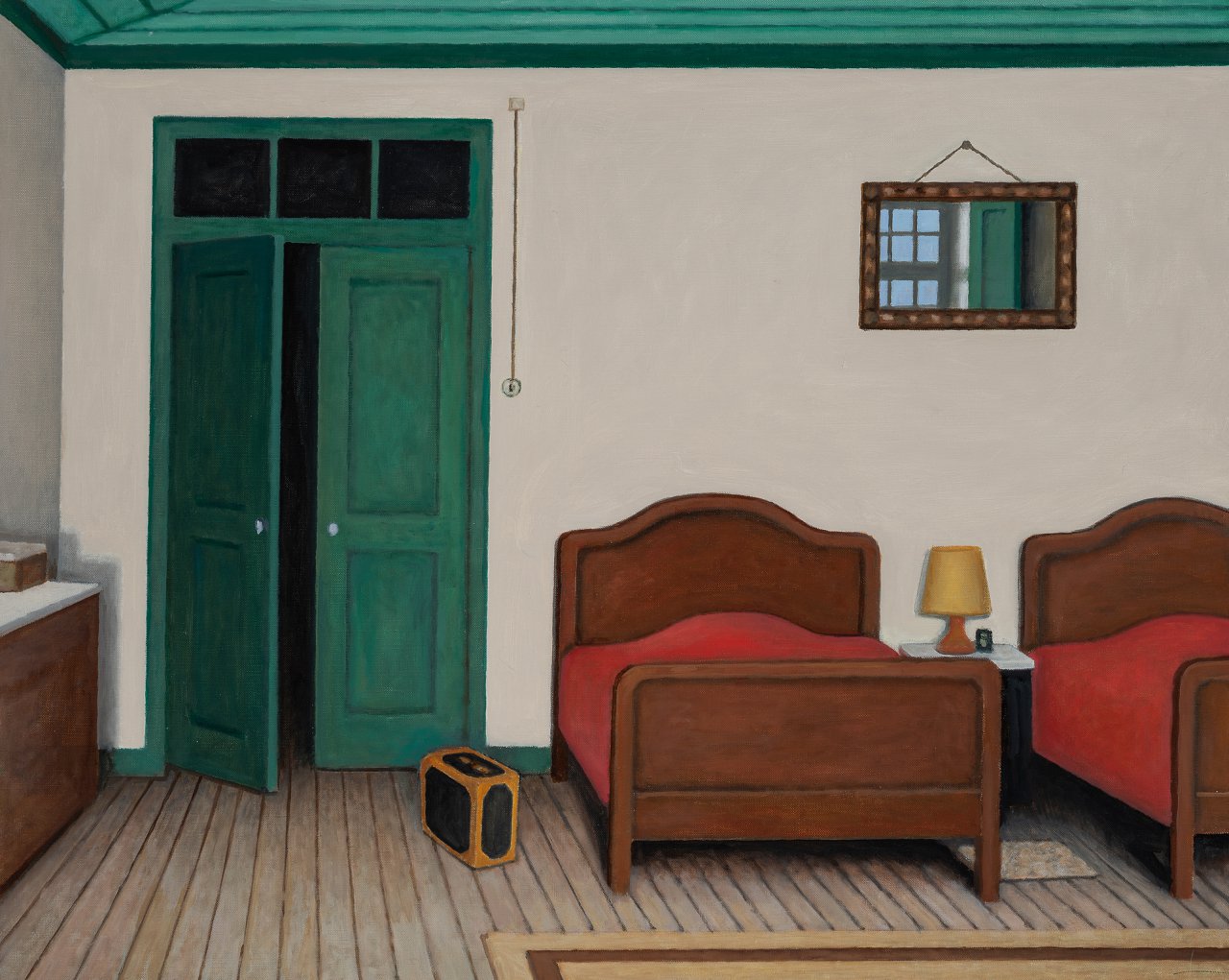 Bedroom with a Suitcase