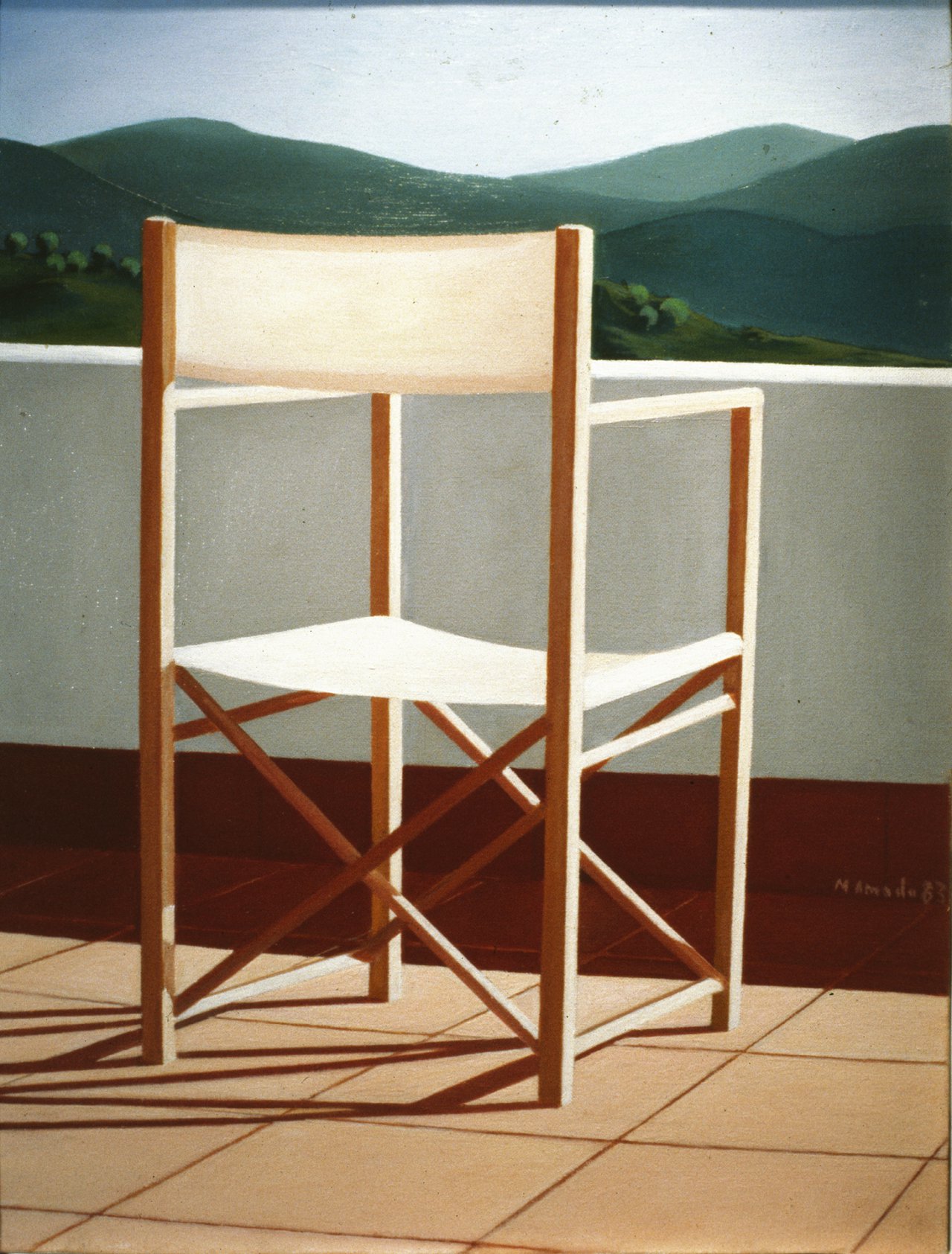 Terra&ccedil;o com cadeira