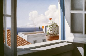 [Window with Geraniums]