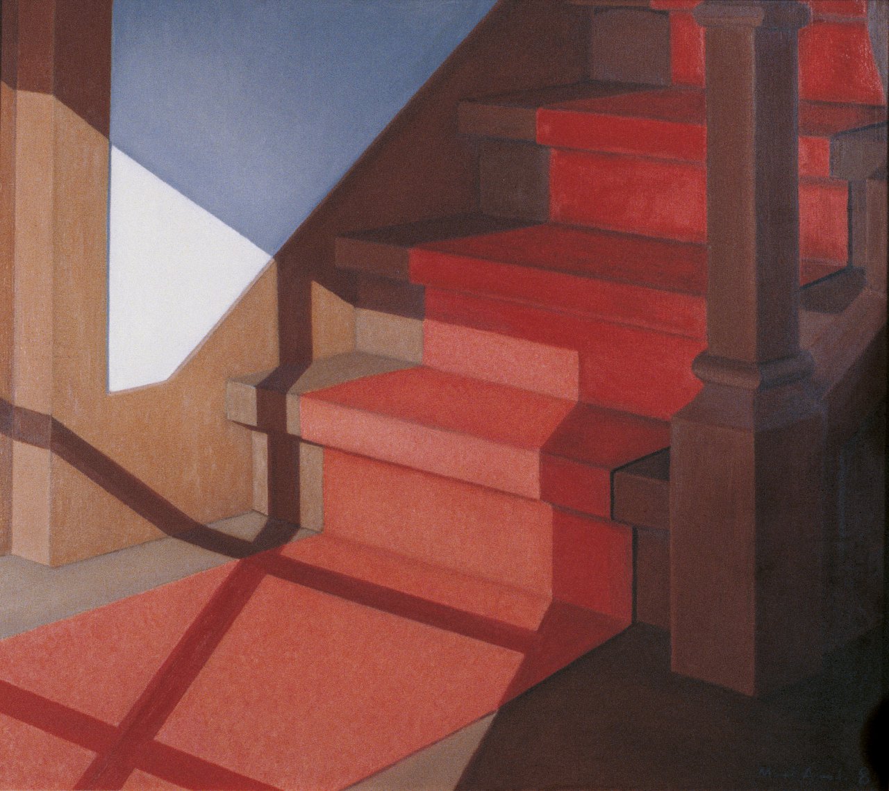 Staircase with carpet