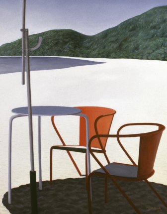 [Table and Chairs on the Beach]