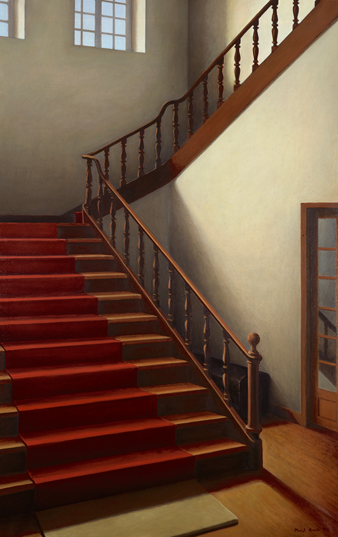 Staircase with Red Carpet