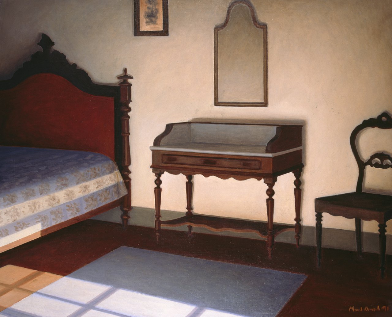 Quarto de cama azul